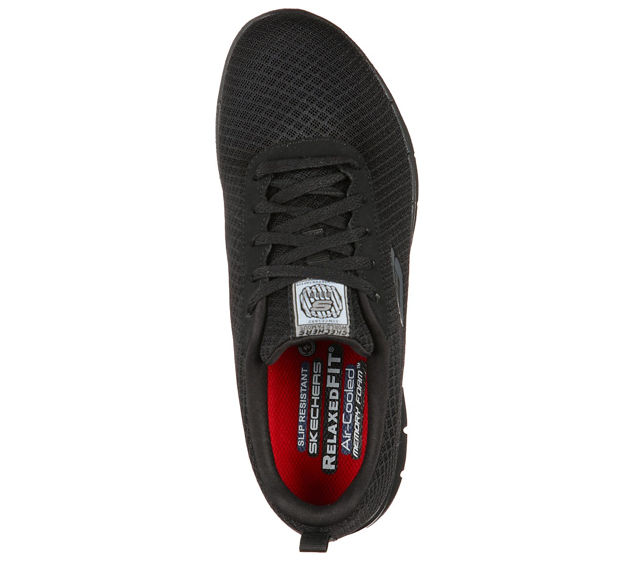 Skechers Lace Up Mesh Upper With Slip Resistant