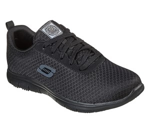 Skechers Lace Up Mesh Upper With Slip Resistant