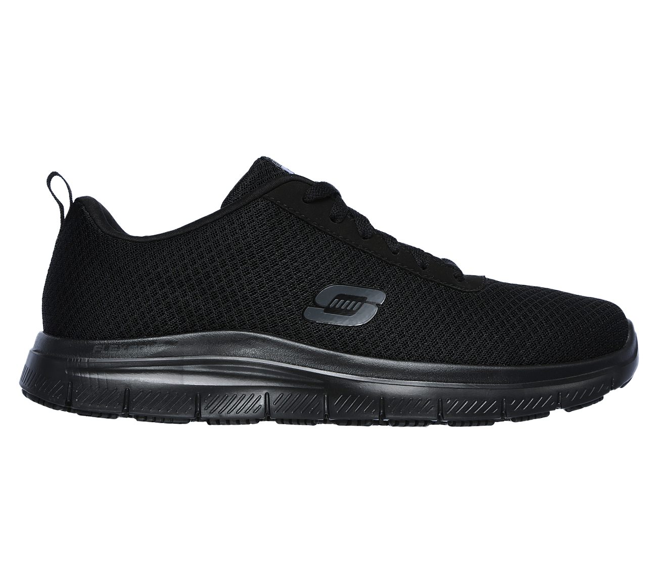 Skechers Lace Up Mesh Upper With Slip Resistant