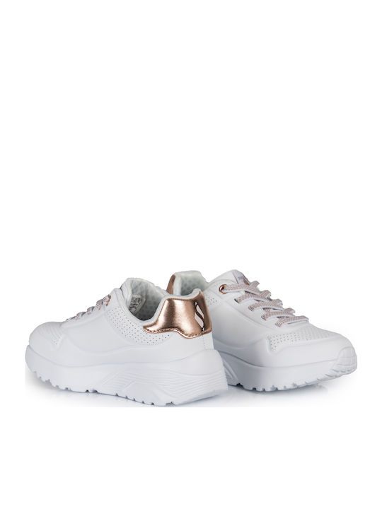 Embossed Sneaker W/Gore Closure & Metallic Heel Detail